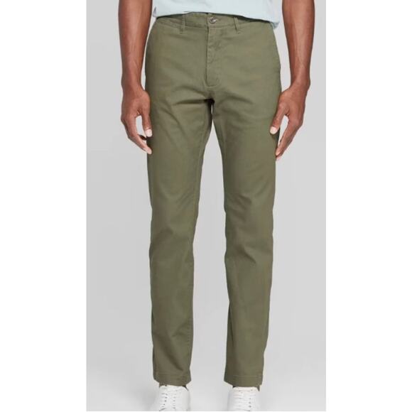 Goodfellow Other - Goodfellow & Co Men's Every Wear Slim Chino Pants Dark Green  Office Casual